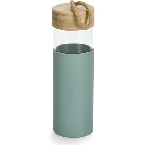 Tragbare Trinkflasche mit Silikonhülle, 500 ml