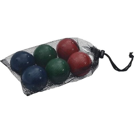 Jeu de pétanque 8 pièces, avec sac de rangement en pin massif