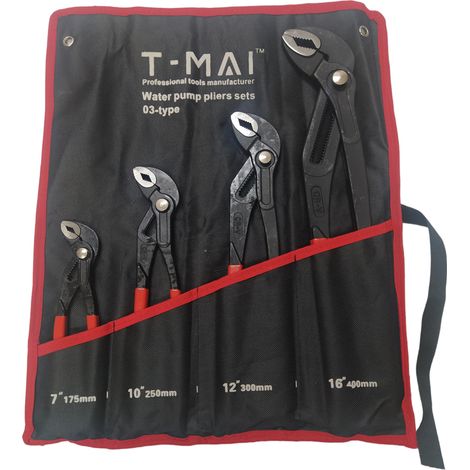 SET PINZE POLIGRIP REGOLABILI 4pz PAPPAGALLO 175-250-300-400mm T-MAI