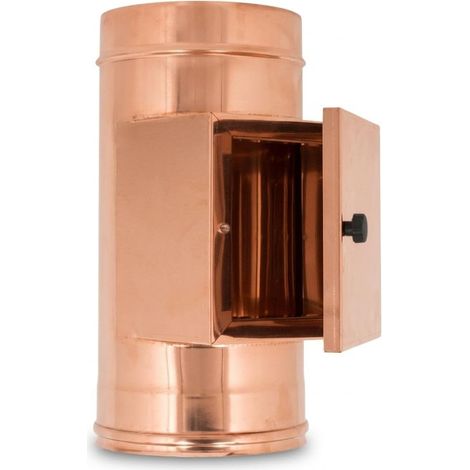 Maka Modulo Raccolta Incombusti Canna Fumaria Doppia Parete Aria Inox Rame Ø 350 mm (esterno 400) (1/5)