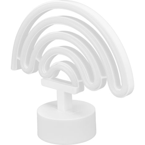 Lampe néon LED avec socle RGB multicolore, enseigne lumineuse néon, lampe de table pour la maison, la chambre, le bar, décoration festive (1/5)