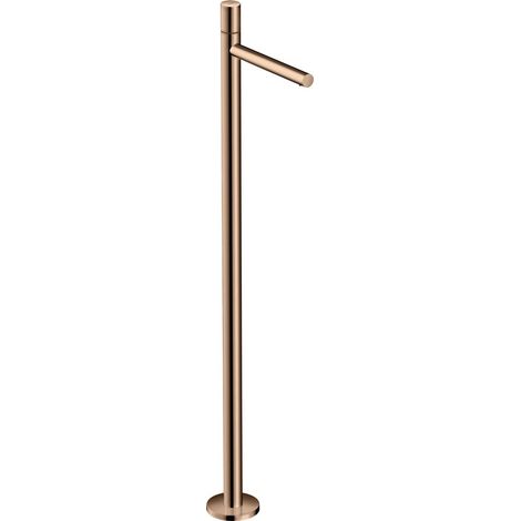 Mitigeur monocommande pour lavabo AXOR UNO Zerogriff, posé au sol, finition or rouge poli