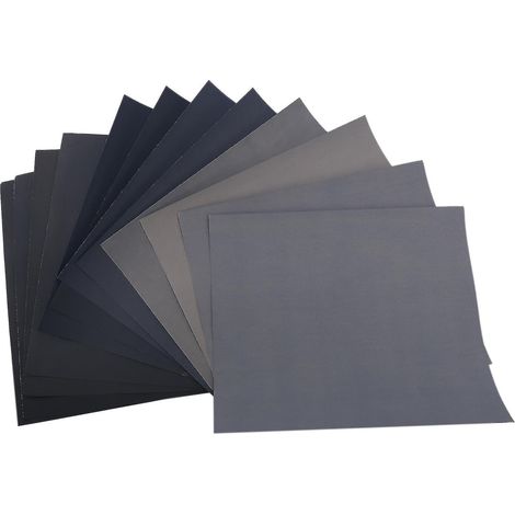 Papier abrasif de haute précision pour polissage et ponçage à sec/à l'eau, grains 1500, 2000, 2500, 3000, 5000 et 7000. (1/5)