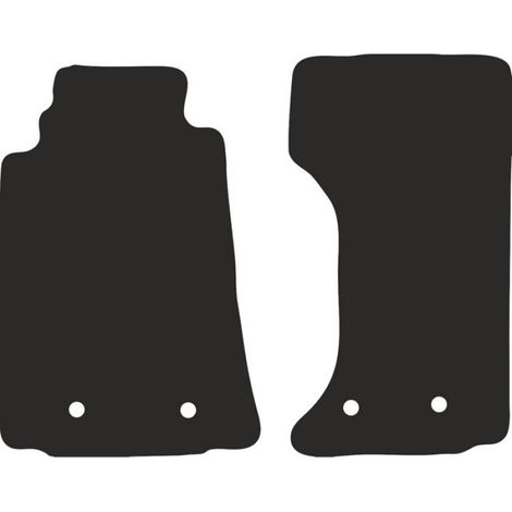 Tapis De Voiture - Pour Mazda MX-5 III Cabriolet 2005-2015 - Noir - Lot De 4 (1/3)