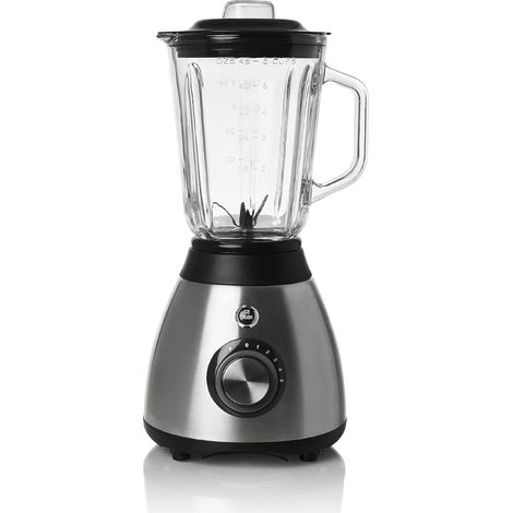 Starker Melchioni Mixer, 600 W, 1,5 l Glasbehälter, 5 Geschwindigkeiten, Schwarz/Stahl (1/5)