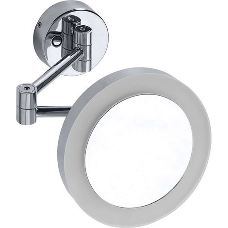 Sapho X-Round - Kosmetik-Wandspiegel mit LED-Beleuchtung, Chrom XR016 (1/2)
