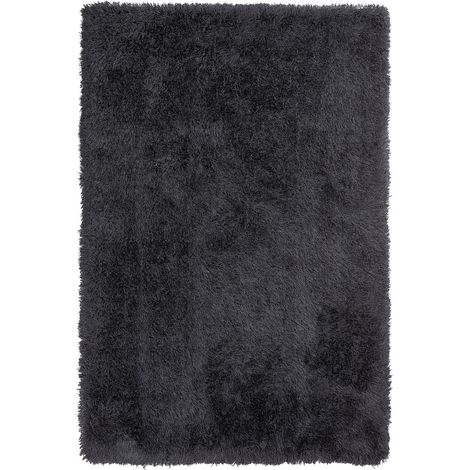 Tappeto pelo lungo 140 x 200 cm Nero Cide (1/5)