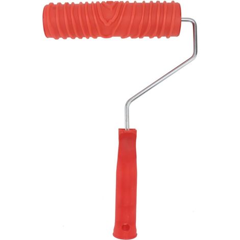 Rouleau Peinture Effet Bois pour Décoration Murale DIY Motif bois réaliste, idéal murs et meubles, poignée ergonomique, effet papier peint DIY, compatible peinture à l'eau (1/5)