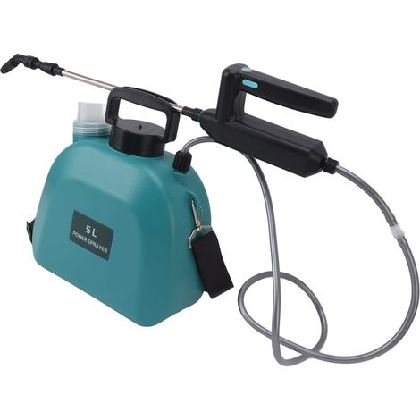 Pulvérisateur électrique à batterie avec poignée large antidérapante, à dos, pour plantes, fleurs et agriculture, 5 L, vert (1/5)