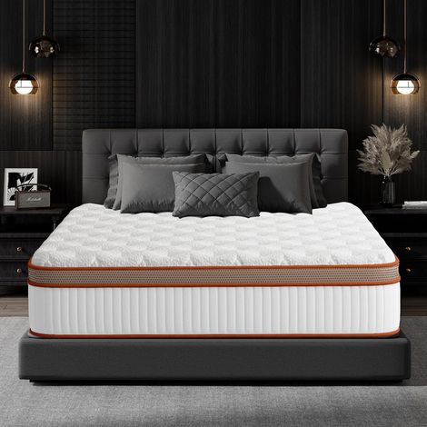 Yidatong – Matelas hybride 140x200 cm épaisseur 25 cm – Ressorts ensachés et mousse à mémoire de forme – 7 zones de confort – Hypoallergénique et antibactérien (1/5)
