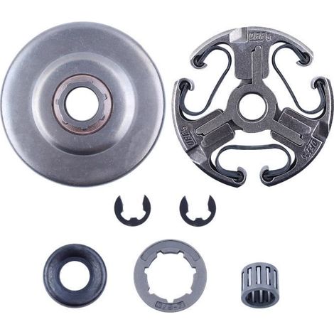 Kit de roulement de rondelle de jante de pignon de tambour d'embrayage pour Husqvarna 365 372 XP 372XP Tronçonneuse 3/8 "Pas 7 (1/4)