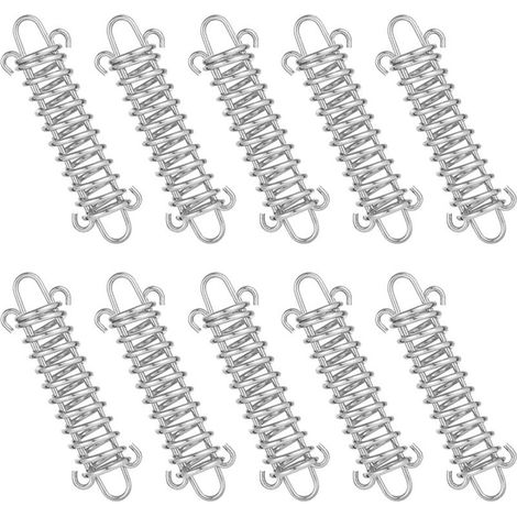 Tendeur Ressort - Acier Galvanisé Résistant Aux Intempéries - Pour Tente Voile D Ombrage Bâche - Lot De 10 Pièces (1/5)