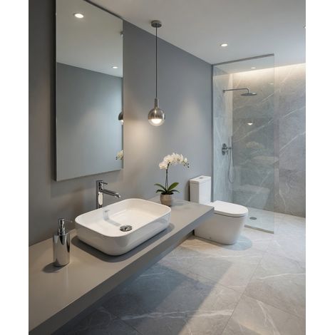 Lavabo appoggio 50 x 40 cm BIANCO LUCIDO