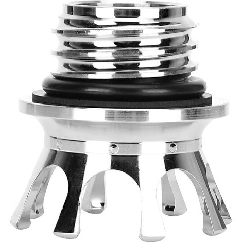 Bouchon de réservoir couronne moto, couvercle essence type Crown, accessoire compatible Defender FXDP, argenté, pièce de rechange robuste. (1/3)