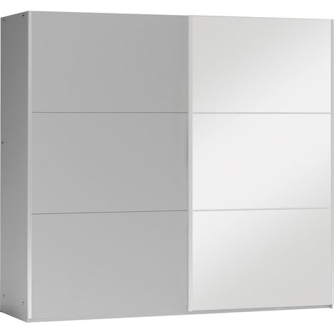 Armario Honolulu 204, Gris, 215x225x65cm, Puertas de armario: Correderas, Número de estantes: 0