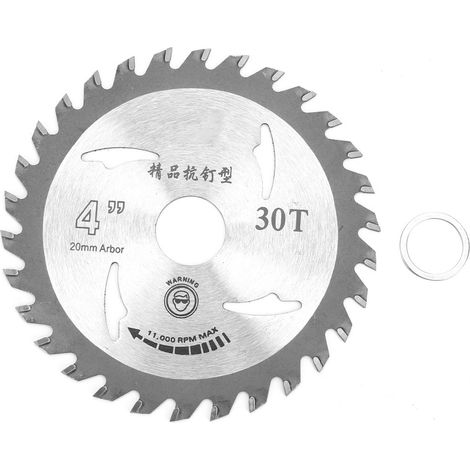 Lame de scie circulaire, disque de scie circulaire en bois de lame de scie circulaire en carbure de 110 mm 30T pour meuleuse d'angle (1/5)