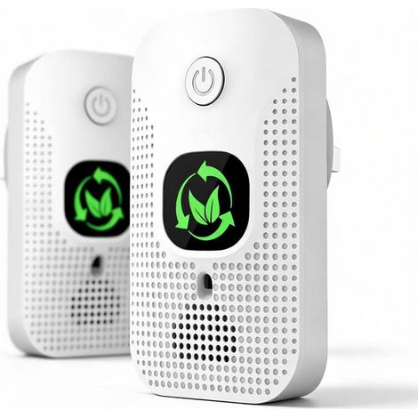 Purificateur D'Air Chambre, 2 Pack Purificateurs D'air À Ions Négatifs À Brancher, Filtration Efficaces Contre Allergies Et Odeurs, Silencieux, Économie D'Énergie, Pour Maison, Salon, Animaux (1/5)