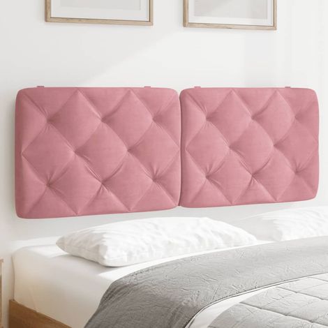 Kopfteil-Kissen Rosa 140 cm Samt vidaXL
