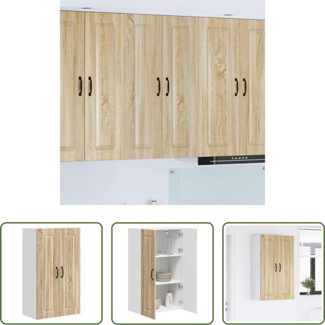 Küchenwandschrank - Küchenschrank mit Speicher Kalmar Sonoma-Eiche 60 x 31 x 100 cm (1/5)