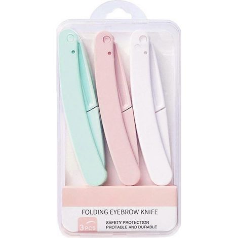 Tondeuse à sourcils pliable, rasoir exfoliant multifonctionnel pour le visage, facile à utiliser au quotidien. (1/5)