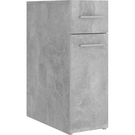 Apothekerschrank Betongrau 20x45,5x60 cm Holzwerkstoff vidaXL