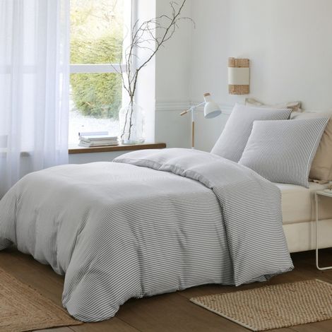Housse de couette 240x220cm + 2 taies d'oreiller imprimées 100% gaze de coton
