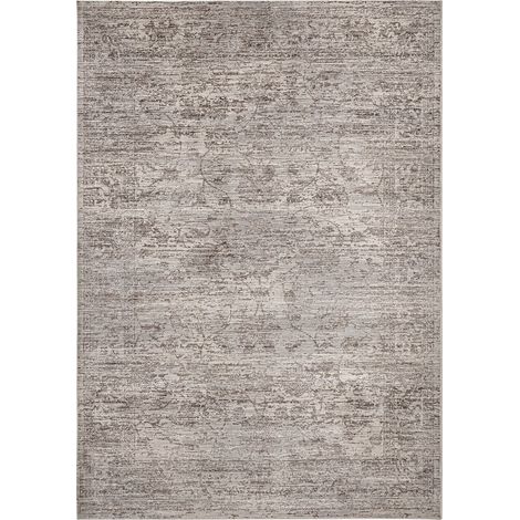 Tapis viscose classique tons clairs finition vieilli élégant - Beige clair vieilli (1/5)