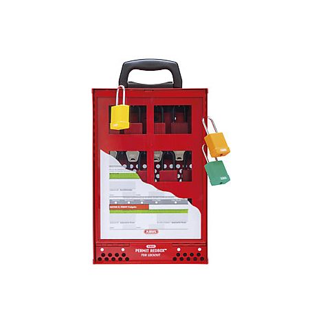 ABUS  Stazione Lockout Tagout Permit Redbox™ B810  con supporto