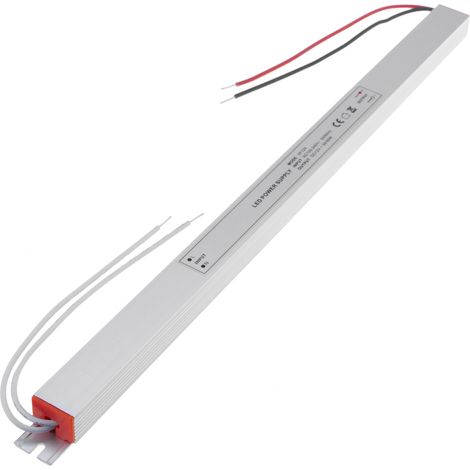BeMatik - Source d'alimentation industrielle pour LED 12VDC 5A. Mesures 18 x 352 x 15 mm (1/5)