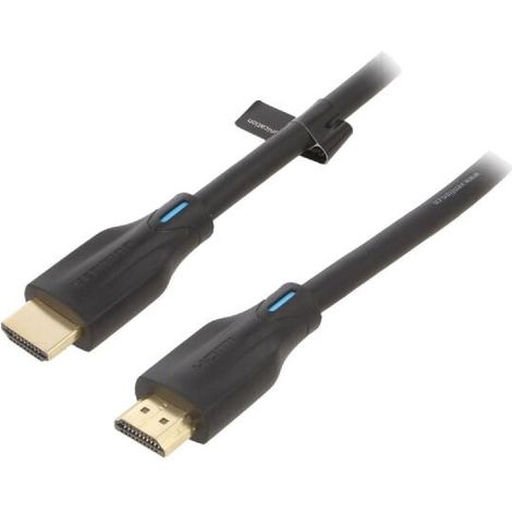 Cable HDMI 2.1 prise male des deux cotes UHD 4K 3D 1m - Noir