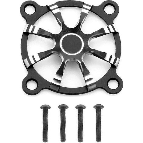 30 x 30 mm Lüftungsgitter aus Aluminiumlegierung für RC-Motoren, schwarz (1/5)