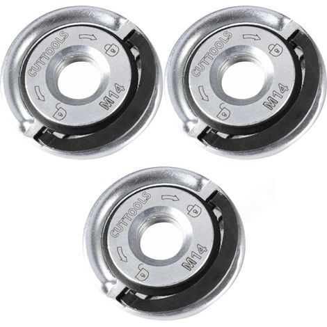 Pièces M14 Ecrou Meuleuse d'angle Serrage Rapide, Écrou Serrage Rapide M14 pour Meuleuse,d'angle électrique Écrous de Verrouillage,M (1/5)