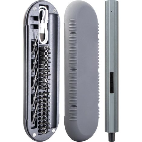Kit de tournevis électrique 48 en 1 rechargeable pour téléphone, ordinateur portable, pièce de rechange, tournevis électrique rechargeable sans fil (1/5)