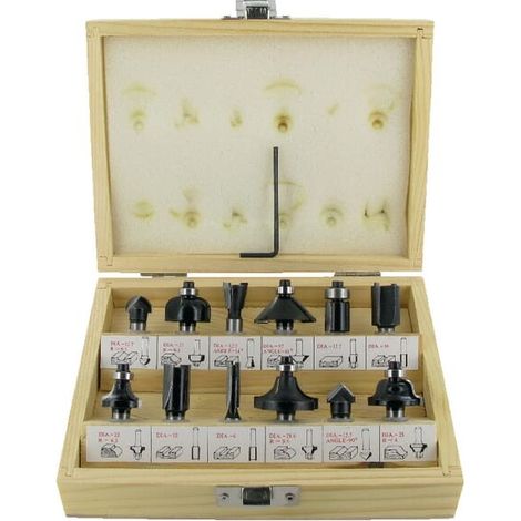 Coffret 12 fraises carbure queue Ø8mm HIKOKI 500507