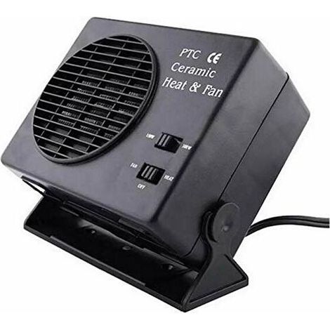 Ventilateur de chauffage électrique portable - Chauffage en céramique pour chauffage de voiture, dégivreur de pare-brise et désembuage 25A 300W 12V (1/4)