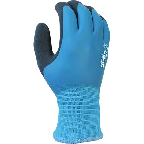 JUBA H259WT Feel & Grip Winter-Outdoor-Arbeitshandschuhe mit doppelter Latexbeschichtung (GRÖSSE 9)