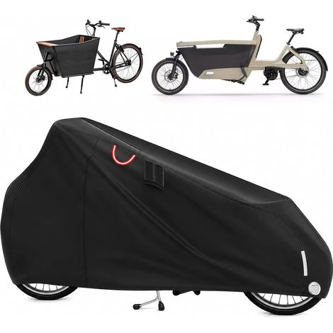 Housse de vélo de charge imperméable en Oxford 420D  bandes réfléchissantes, protection UV et indéchirable, pour vélos, tricycles, vélos de charge (1/5)