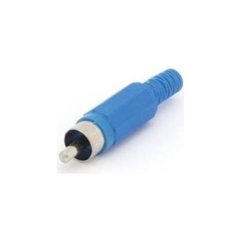 Connettore maschio in plastica Rca Blu 4040az