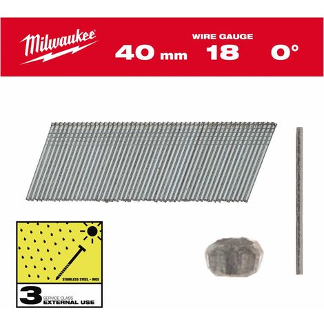 Milwaukee Edelstahl 18G 40 mm Paket 5000 (1/2)