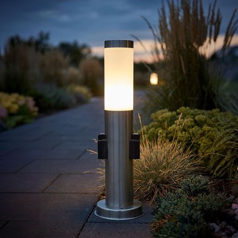 Faretti da parete per esterni a LED lampade con base in acciaio inossidabile terrazze da giardino percorsi vialetto luci in piedi (1/5)
