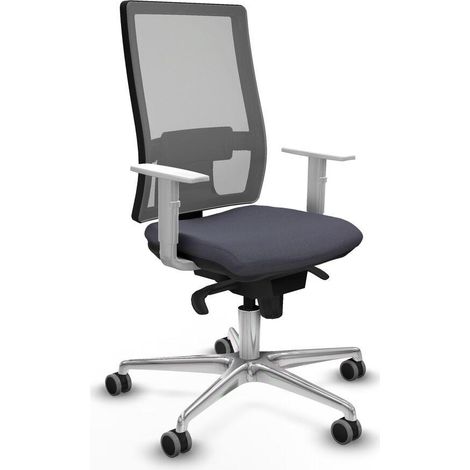 Piqueras-y-crespo Chaise Horna gris foncé confortable bureau (1/3)