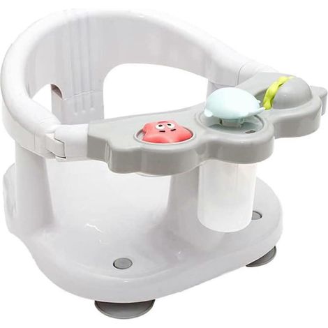 Siège de bain pour bébé Nfant, siège de bain pour bébés de 6 mois et plus avec plateau de jeu, chaise de bain antidérapante à ventouses pour que les bébés puissent s'asseoir. (1/5)