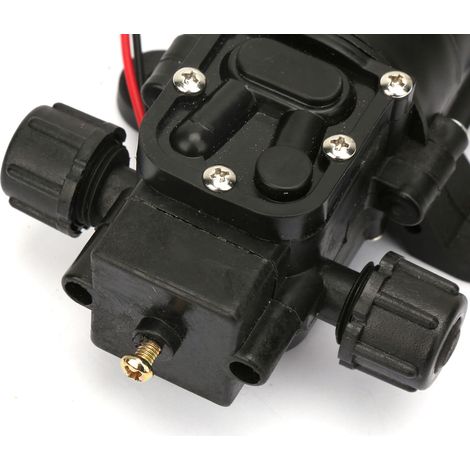 Pompe à diaphragme haute pression 70W 12V DC, auto-amorçante 6L/min avec raccords filetés des deux côtés (1/5)