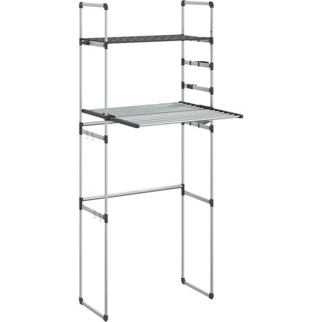 Étagère pour machine à laver 77x52x192 cm aluminium (1/5)