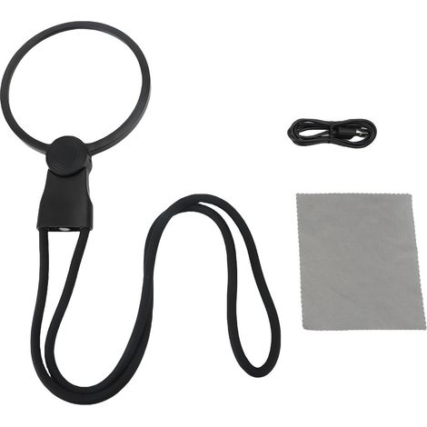 Loupe 3 en 1 PMMA 48 lumières LED réglables, loupe portative pour la lecture de la couture et de la broderie (1/2)