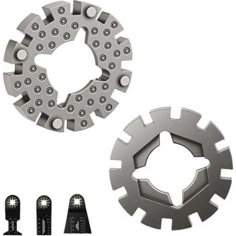 Adapter for oscillating saw blades, universal multicutter adapter, tool rod, compatible with multiple brands, ideal for DIY and other projects.