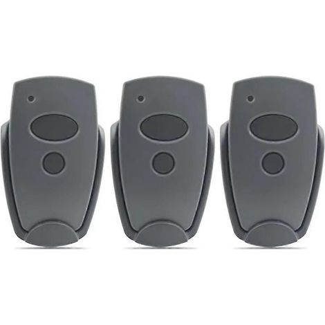 Lot de 3 émetteurs manuels pour porte de garage 868,3 MHz compatibles avec les modèles Marantec D302-868, D304-868, D384-868, D321-868 et D323-868 (1/5)
