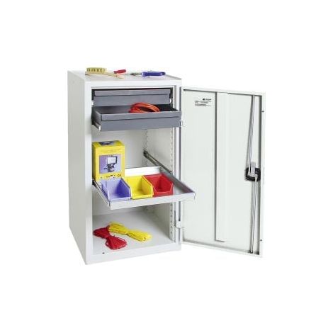 Armadio  portautensili e  materiali Stumpf  serie 3000  grigio chiaro  + 2  cassetti 100  mm +  1 ripiano  estraibile -  3001207