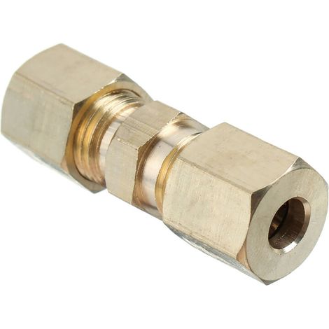 Lot de 5 raccords à compression en laiton 3/16 po, connecteurs résistants à la corrosion et durables pour tuyaux de frein (1/2)