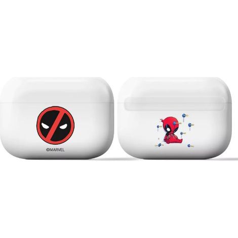airpods pro deadpool protective case white